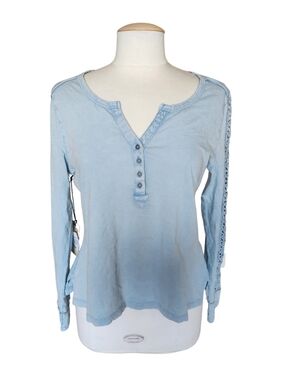 NWT Idyllwind Light Blue Crochet Top Large
